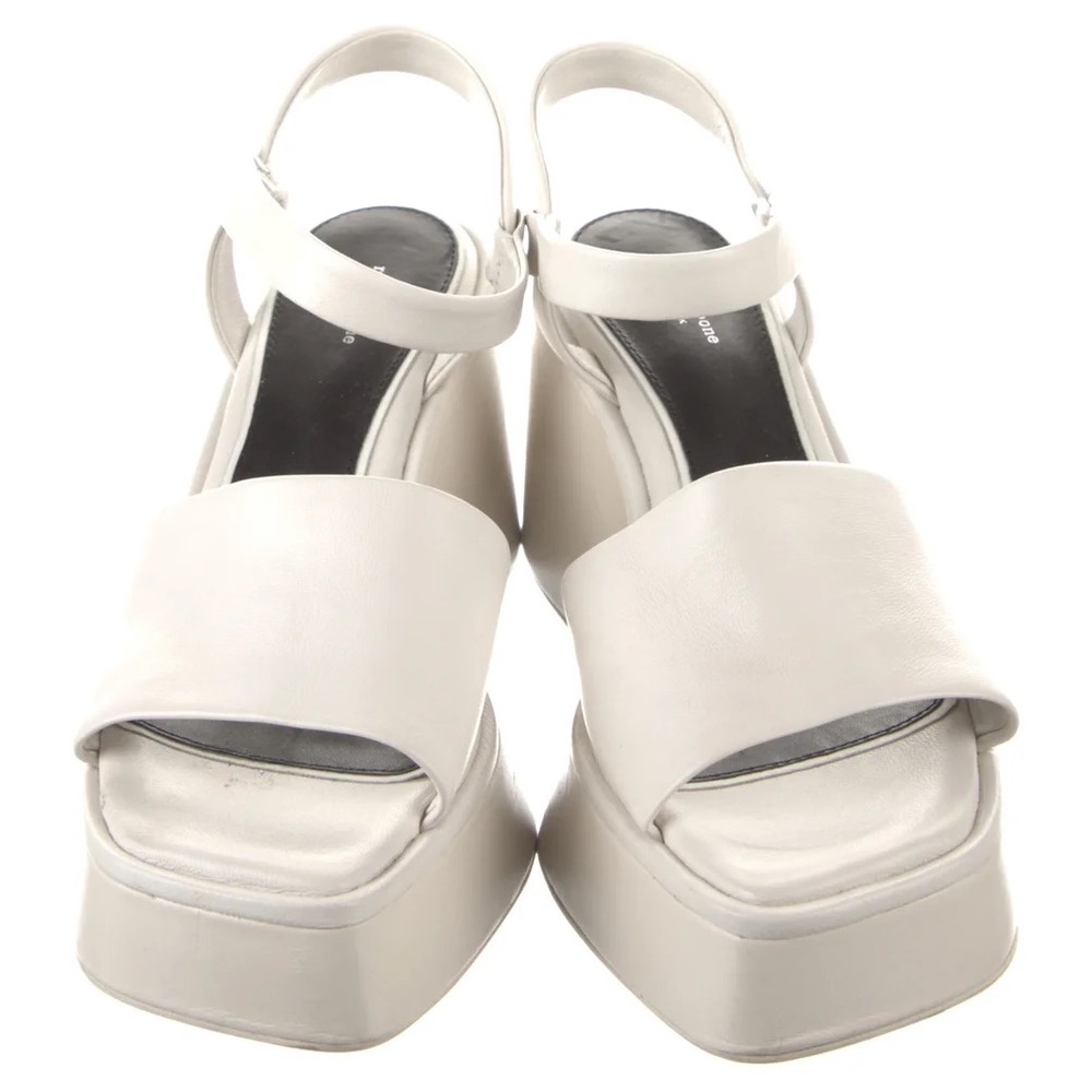 White rag and bone platform sandals